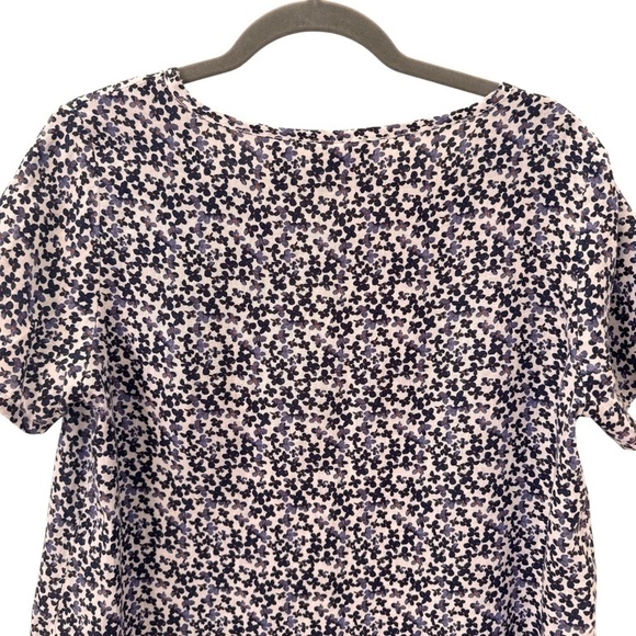Cynthia Rowley 100% Linen Floral Short Sleeve Top Size Small - Picture 7 of 7